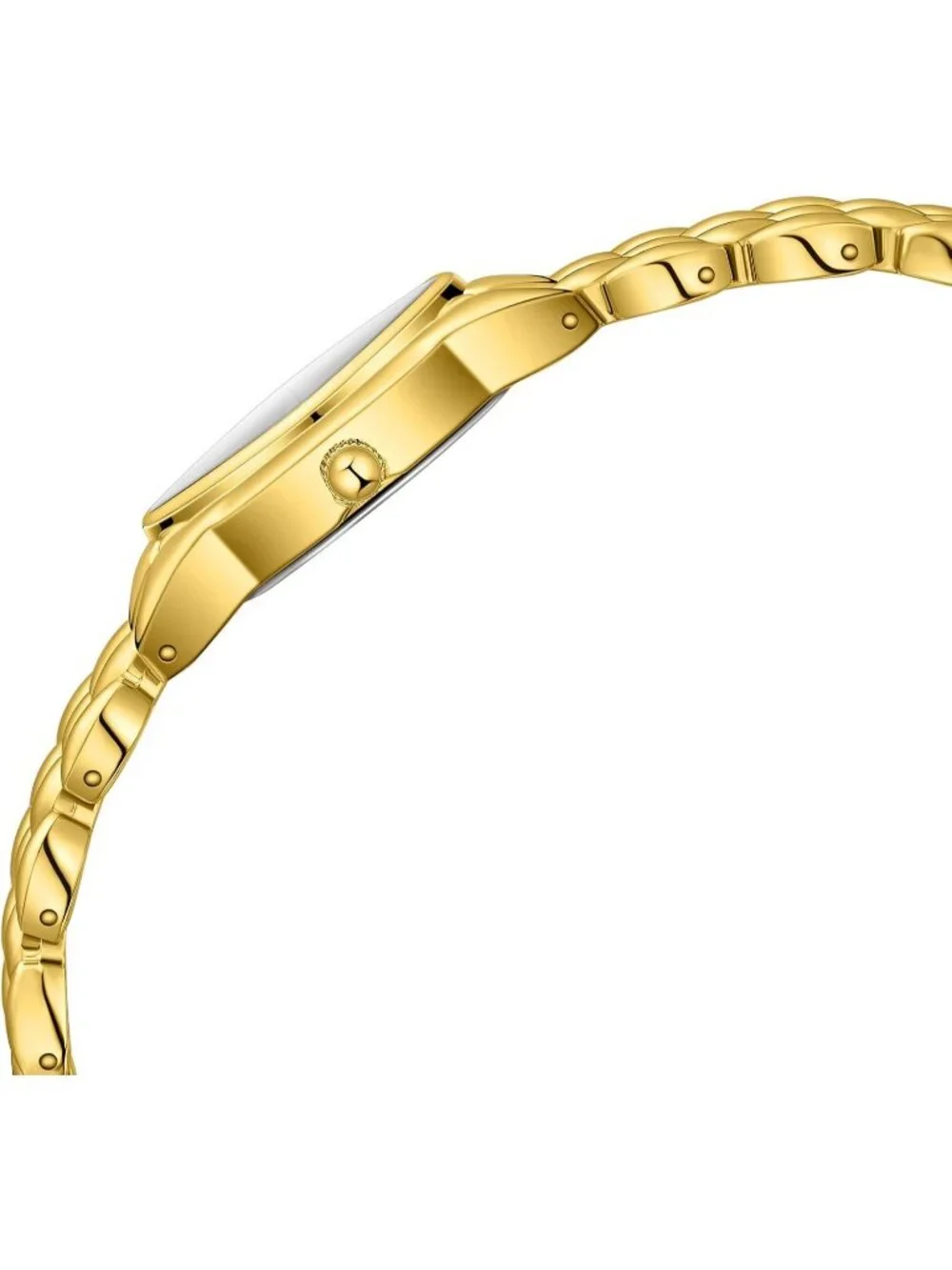 Women's Gold White Elegant Retro Vintage Luxury Adjustable Bracelet Wrist Watch